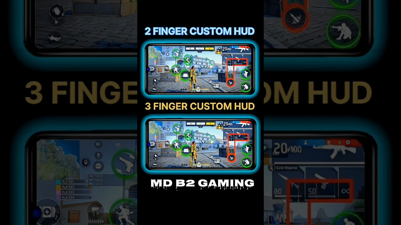 FREE FIRE PLAYER 2 Fingers 3 Fingers #freefire #ffshorts #setup #foryou #trending #customhud #custom