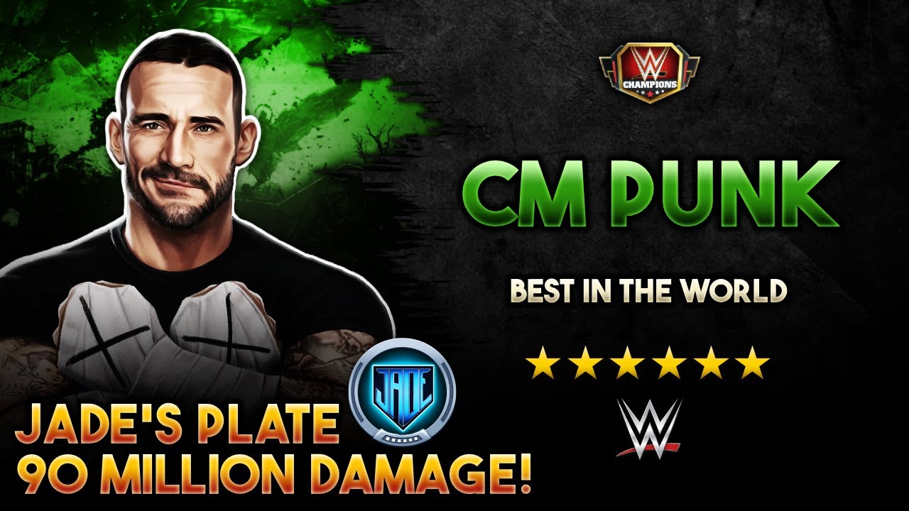 CM Punk “Best In The World” 6-Star Gold (with Jade’s plate) | WWE Champions Scopely