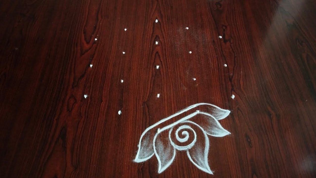 2 beautiful daily kolams ⚛️ (5×3) dot's....