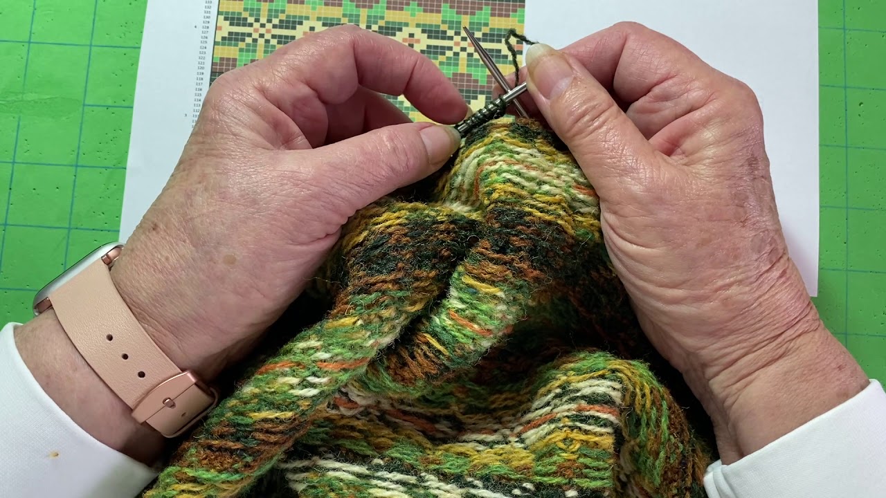 Armhole Steek in Fair Isle