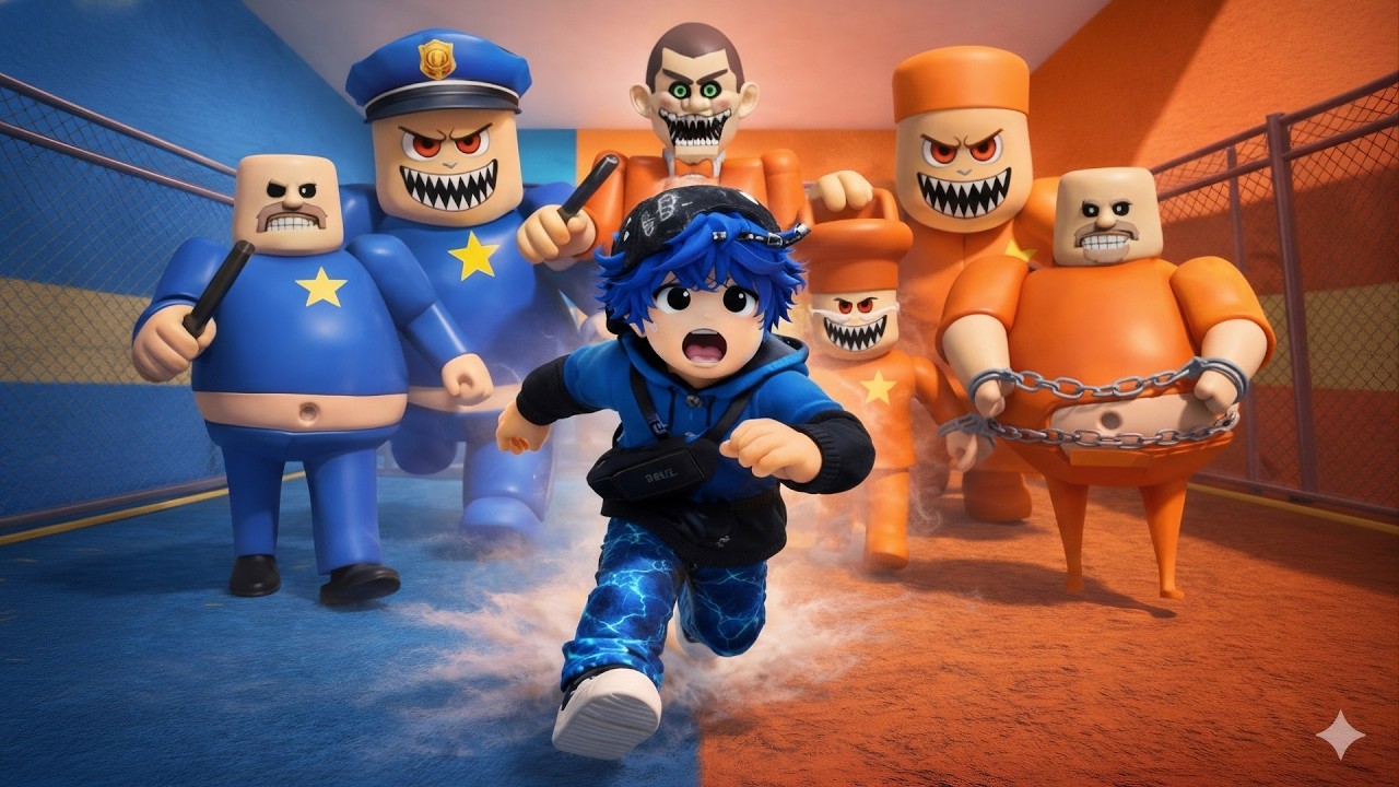 Roblox Lekin Hamma YOVUZLAR Qamoqxonasidan Qochaman !