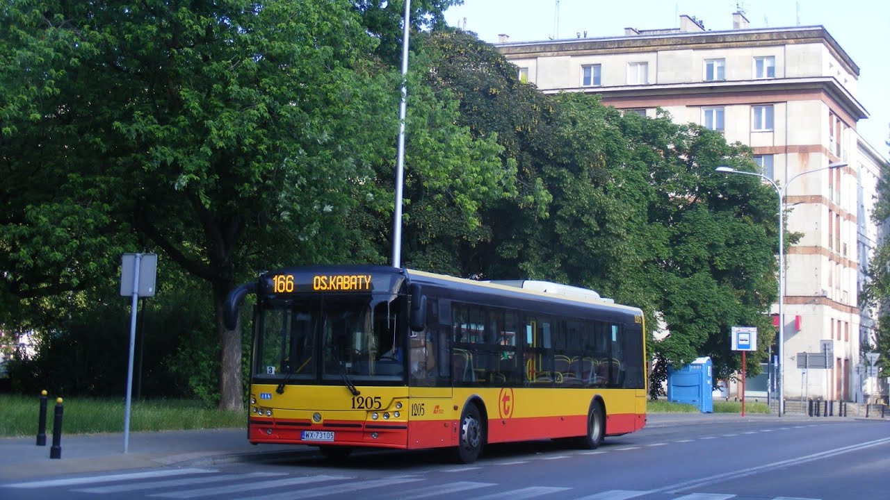 Solbus Solcity SM12 #1205 na linii 3/166