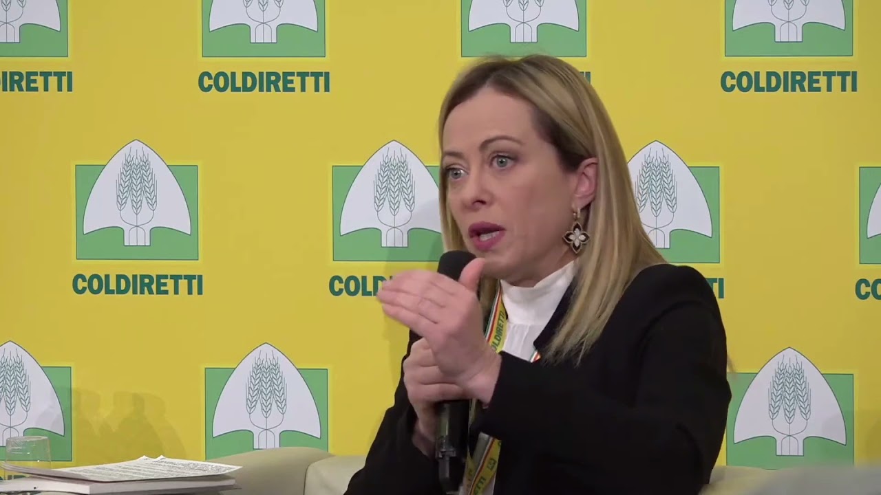 Giorgia Meloni: Il mio intervento all'Assemblea nazionale della Coldiretti. Seguitemi in diretta.