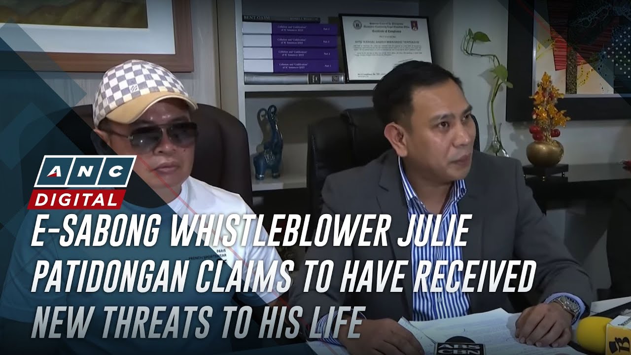 E-sabong whistleblower Julie Patidongan claims to have received new threats to his life | ANC