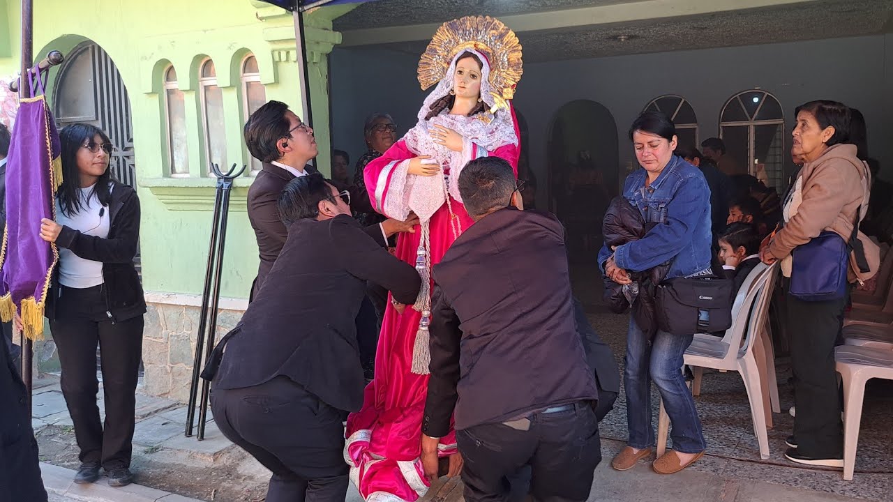 Recibimiento Virgen de Dolores Parroquia San Bartolome 