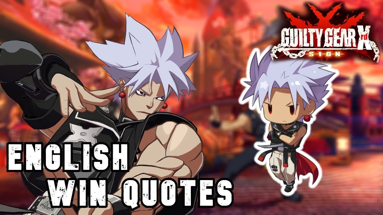 Guilty Gear Xrd: Chipp Zanuff English Voices (Win Quotes)