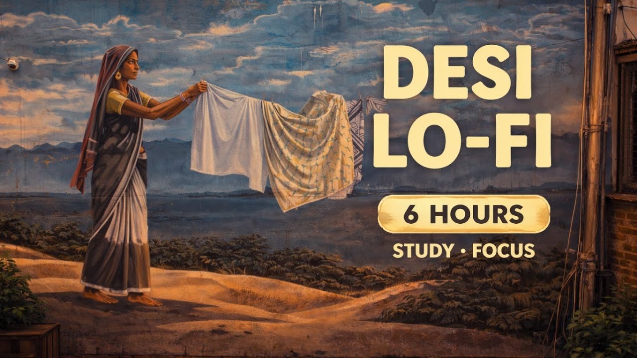 6 Hours of Desi Lo-Fi 🌙 Hindi Chill Beats for Study, Focus & Relaxation