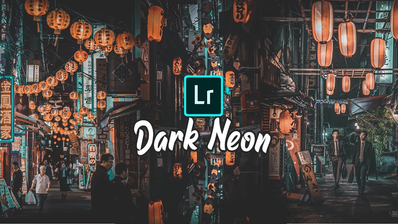 Lightroom Edit Neon Lights (Dark Neon) Tone Tutorial | How To