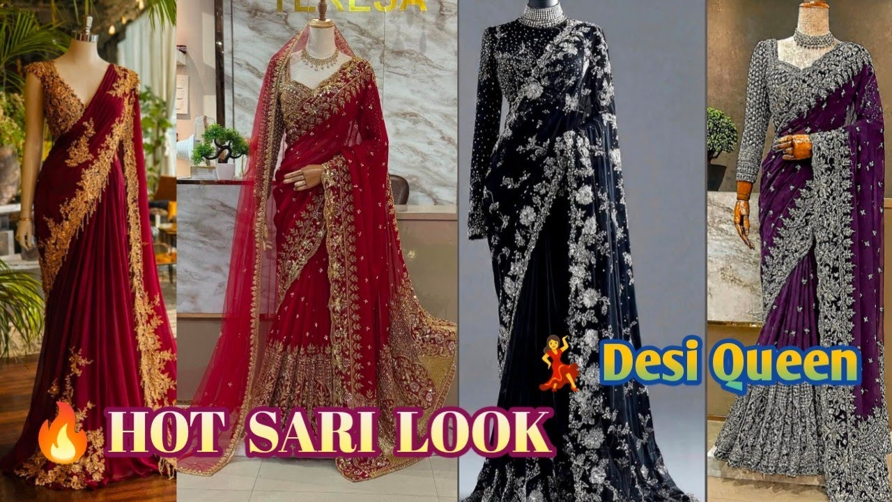 Hot & Elegant Sari Look 🔥 | Trending Sari Vlog #sarilook #hotlook #fashionvlog #fypシ 