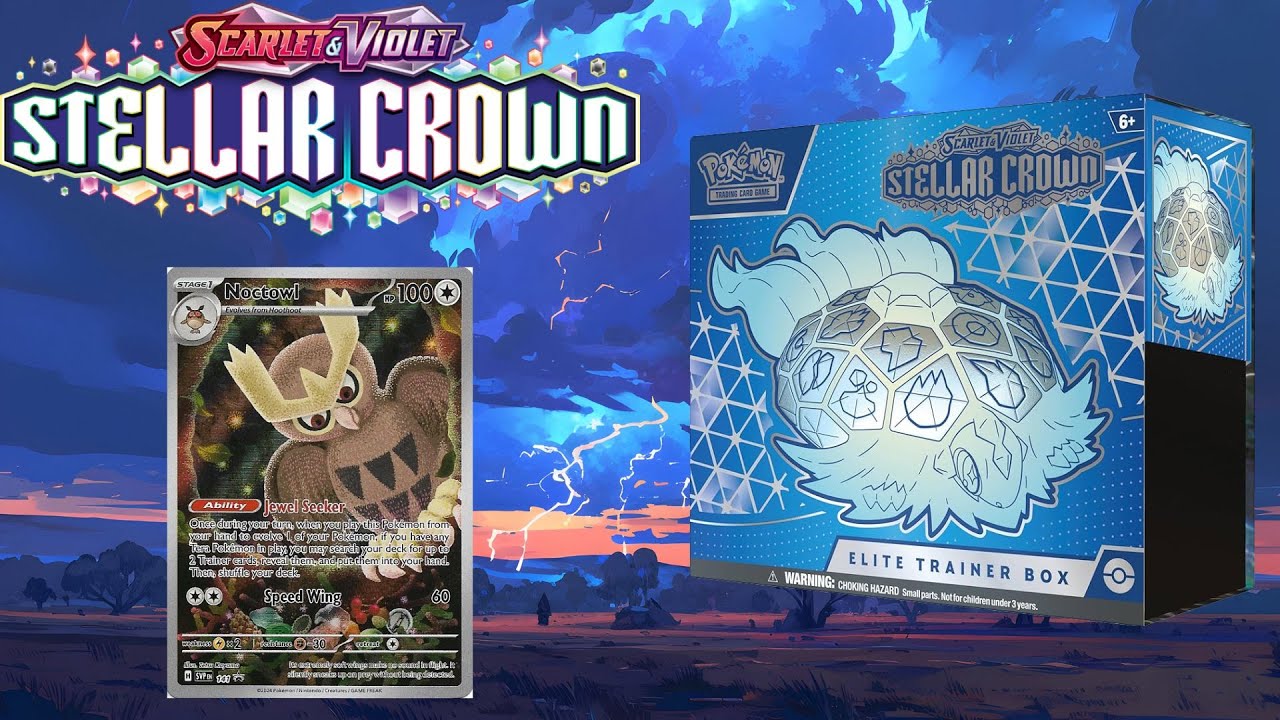 🎉Nové karty v Pokémon Stellar Crown! Elite Trainer Box Unboxing!🌟