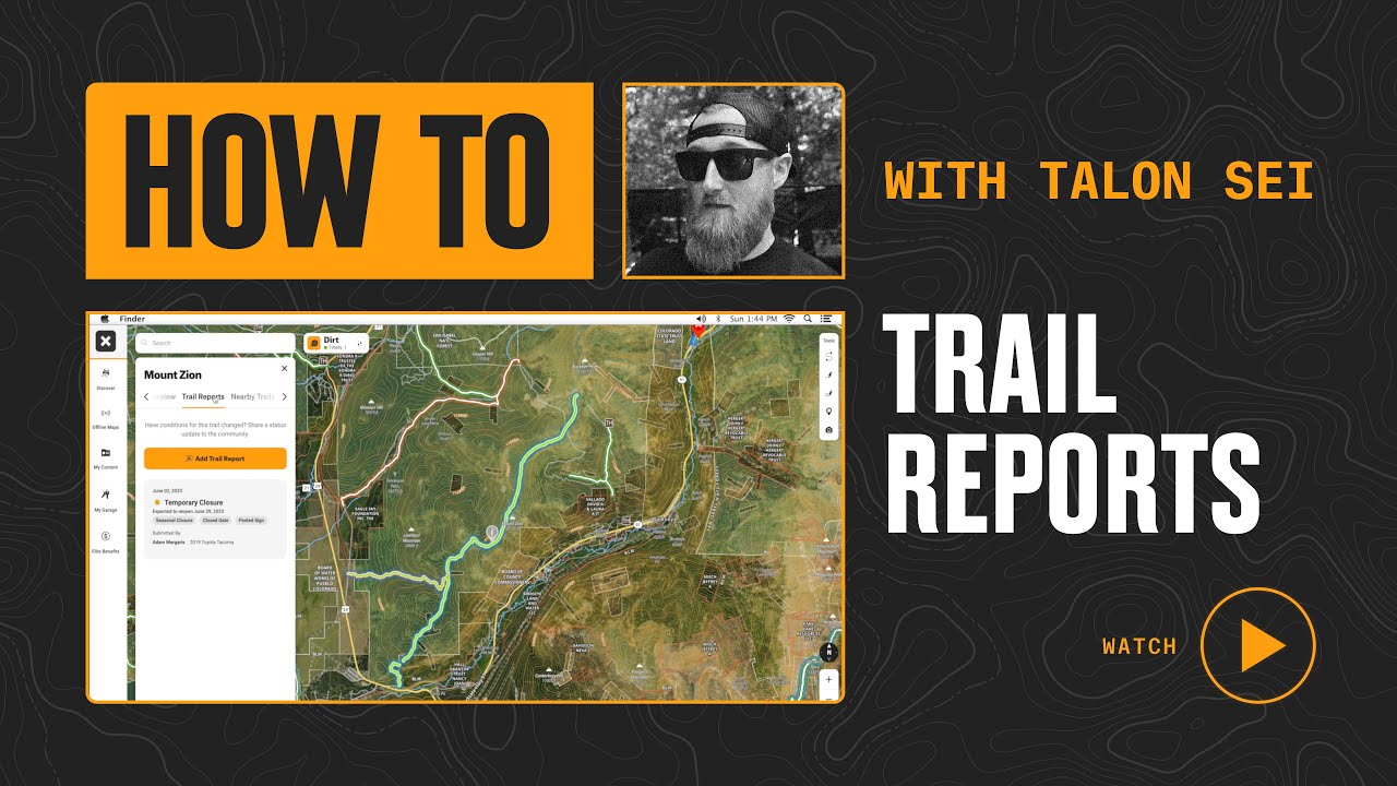 How to use Trail Reports With Talon Sei | onX Offroad - How To