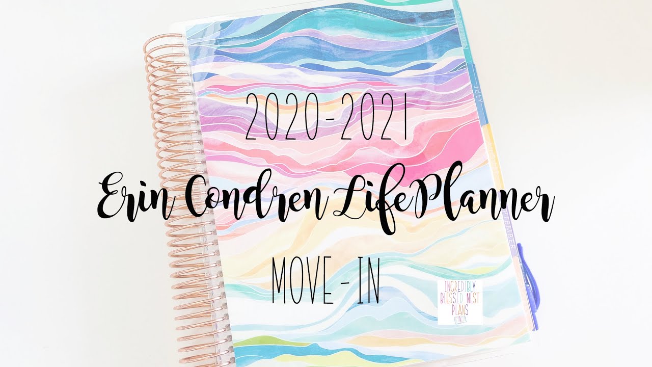 2020-2021 Erin Condren LifePlanner Move-In