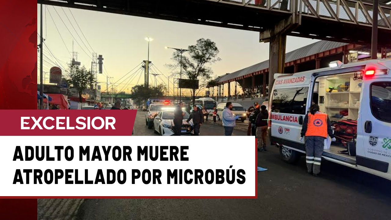 Microbús de la Ruta 104 atropella y mata a adulto mayor