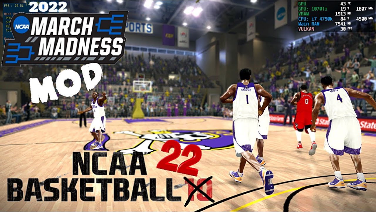 🏀 PS3 NCAA March Madness 2022 released! on PC NCAA Basketball 10 MOD HD RPCS3 Legacy 🏀