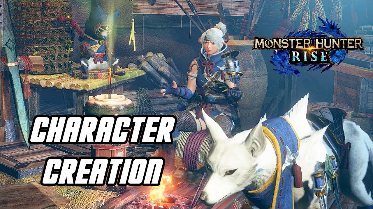 Monster Hunter Rise - Hunter, Palamute, & Palico Customization (Character Creator)