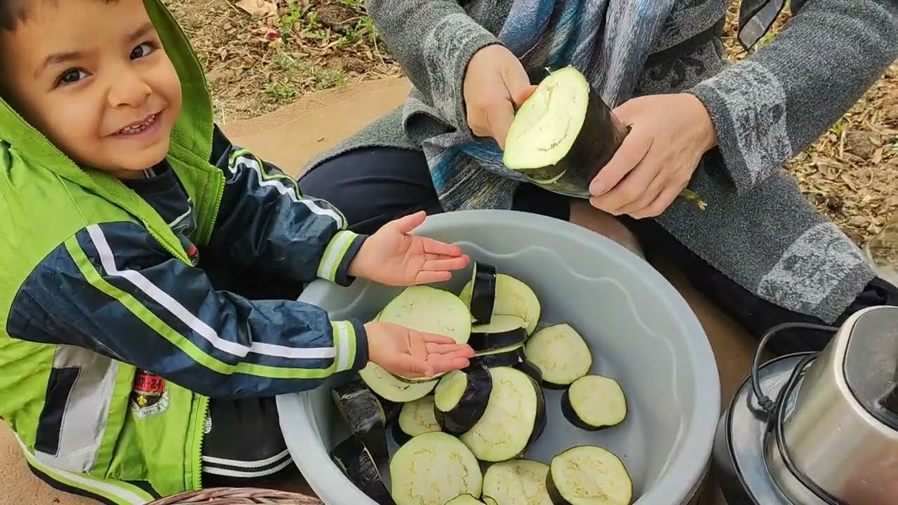 Cooking in our garden full of love Making pickles