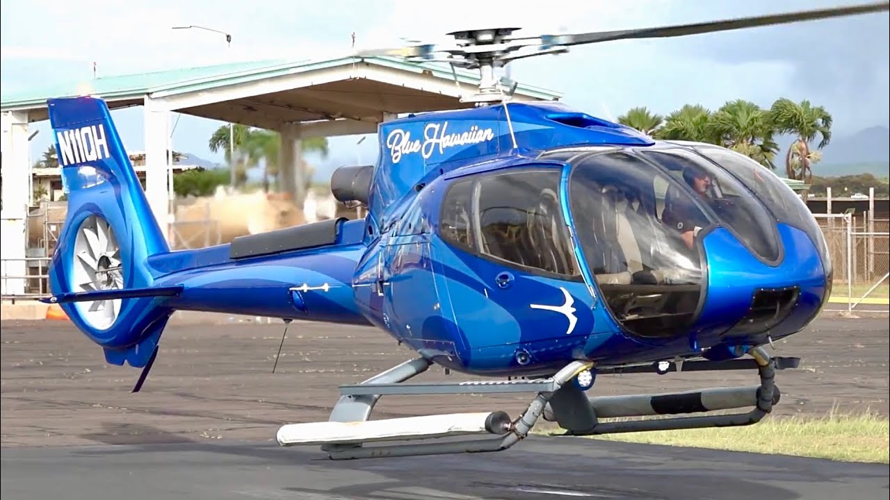 Epic Takeoff! Airbus H130 Soars Over Paradise &ndash; Blue Hawaiian Helicopters #aviation