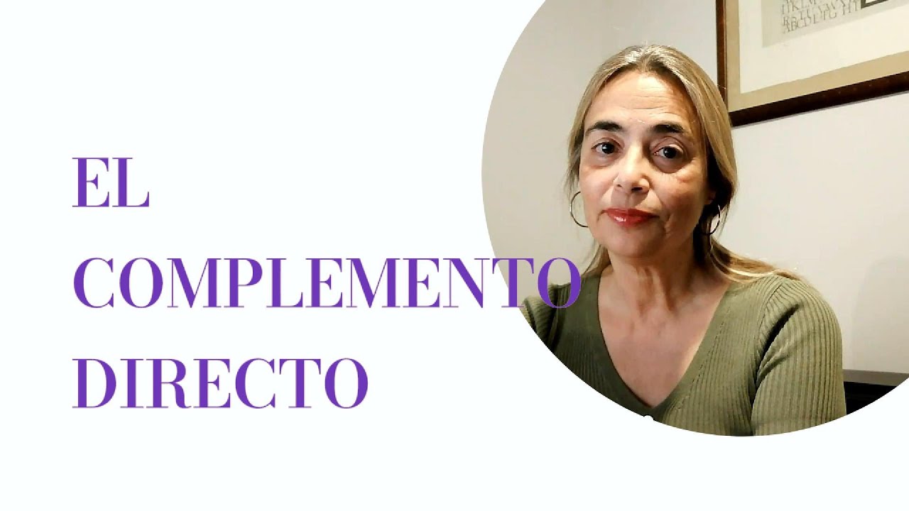 El complemento directo CD