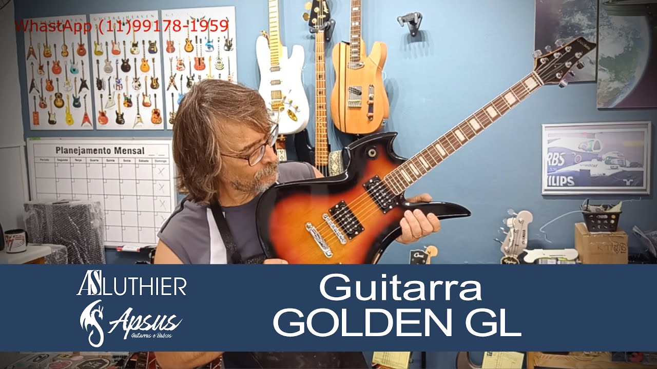Guitarra GOLDEN - Manutenção #guitarra #golden  #restauro #luthier  #luthieria