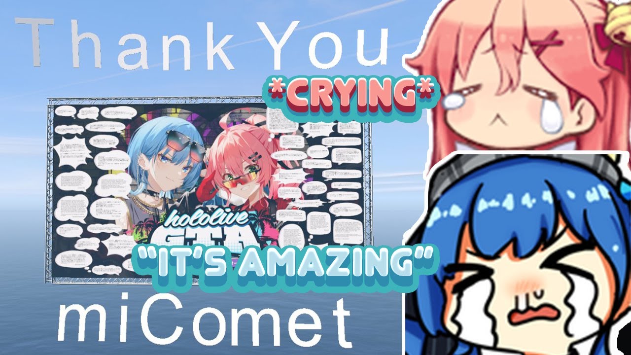 Suisei and Miko Were Surprised by a Wholesome Gift From Lui-Nee and Everyone【miComet / #holoGTA】