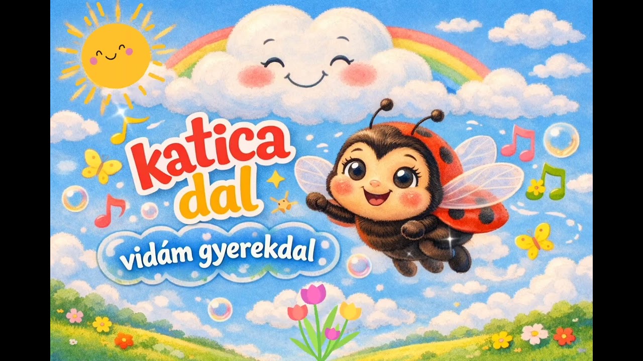 Vidám tavaszváró gyerekdal🌷| Katica dal 🐞