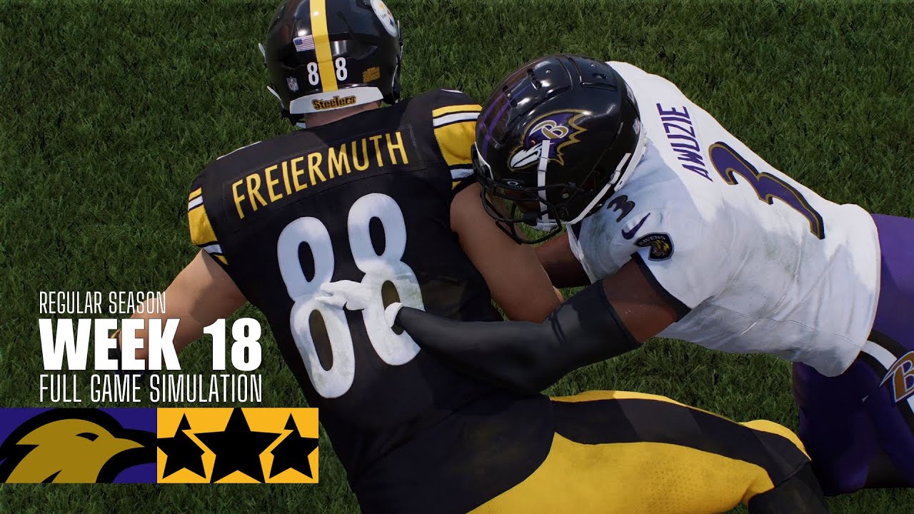 Ravens vs. Steelers | 2025-26 Season Week 18 | Madden NFL 26 Simulation