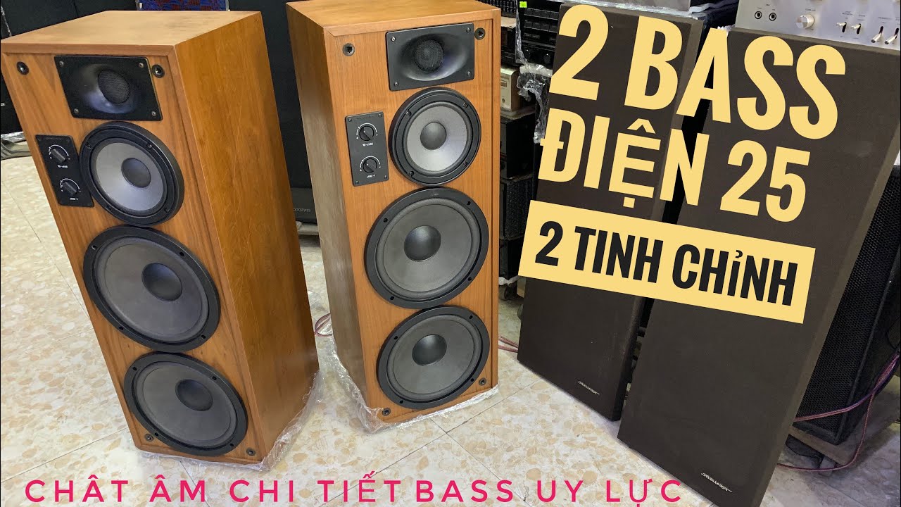 Loa Realistic Optimus T200,dòng loa cây rất hiếm có 2 tinh chỉnh,chất âm hay,2 bass điện uy lực