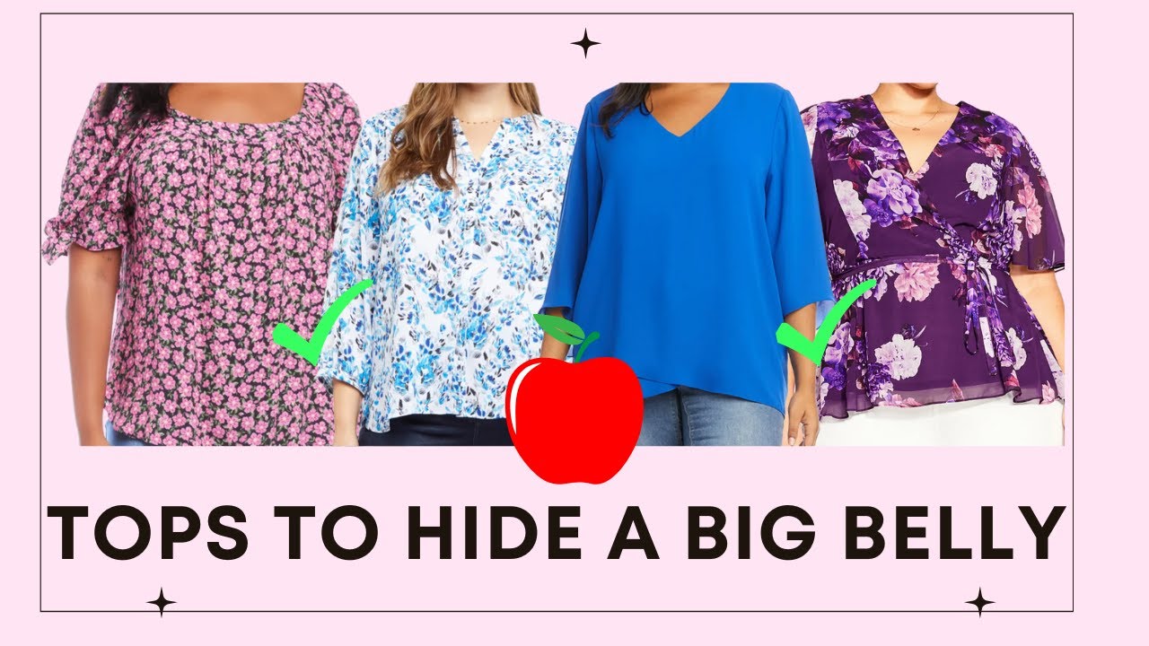 Flattering Spring Tops to HIDE Your BELLY FAT *Look Slimmer Instantly Plus Size over 50*