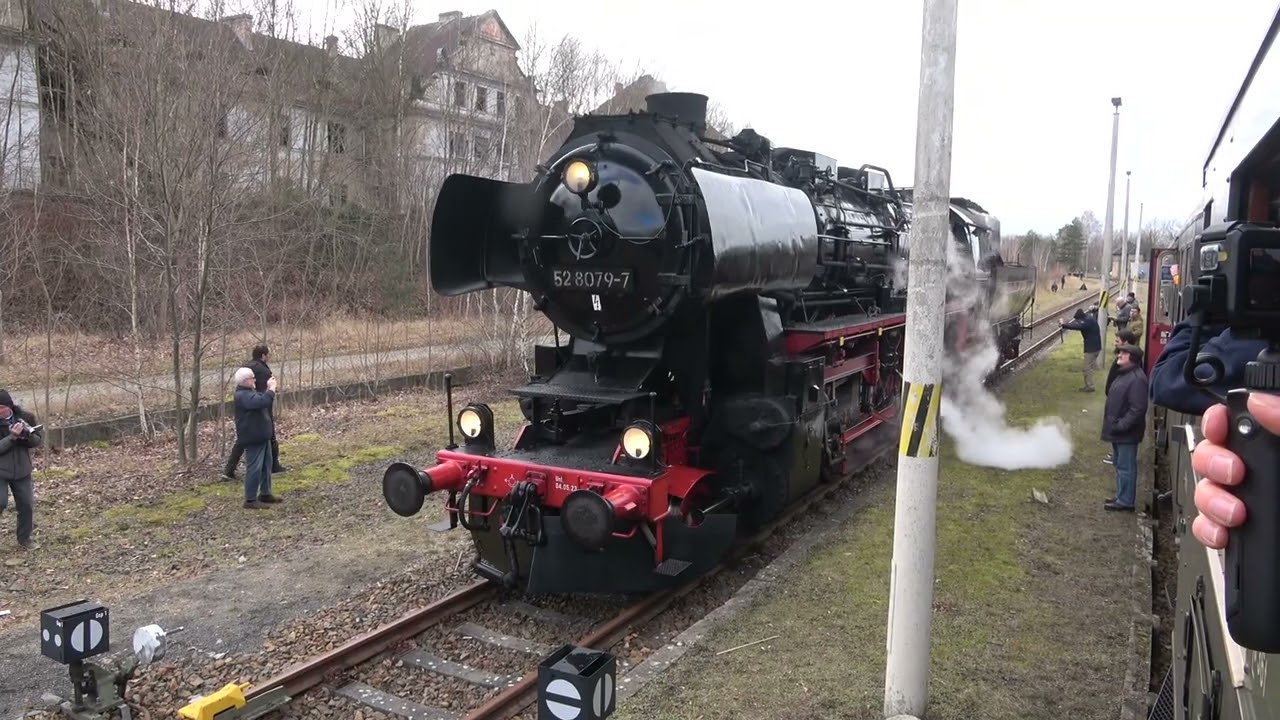 Winterdampf in Sachsen. Een 4 daagse stoomtreinreis door voormalig Oost Duitsland met 5 stoomloks.