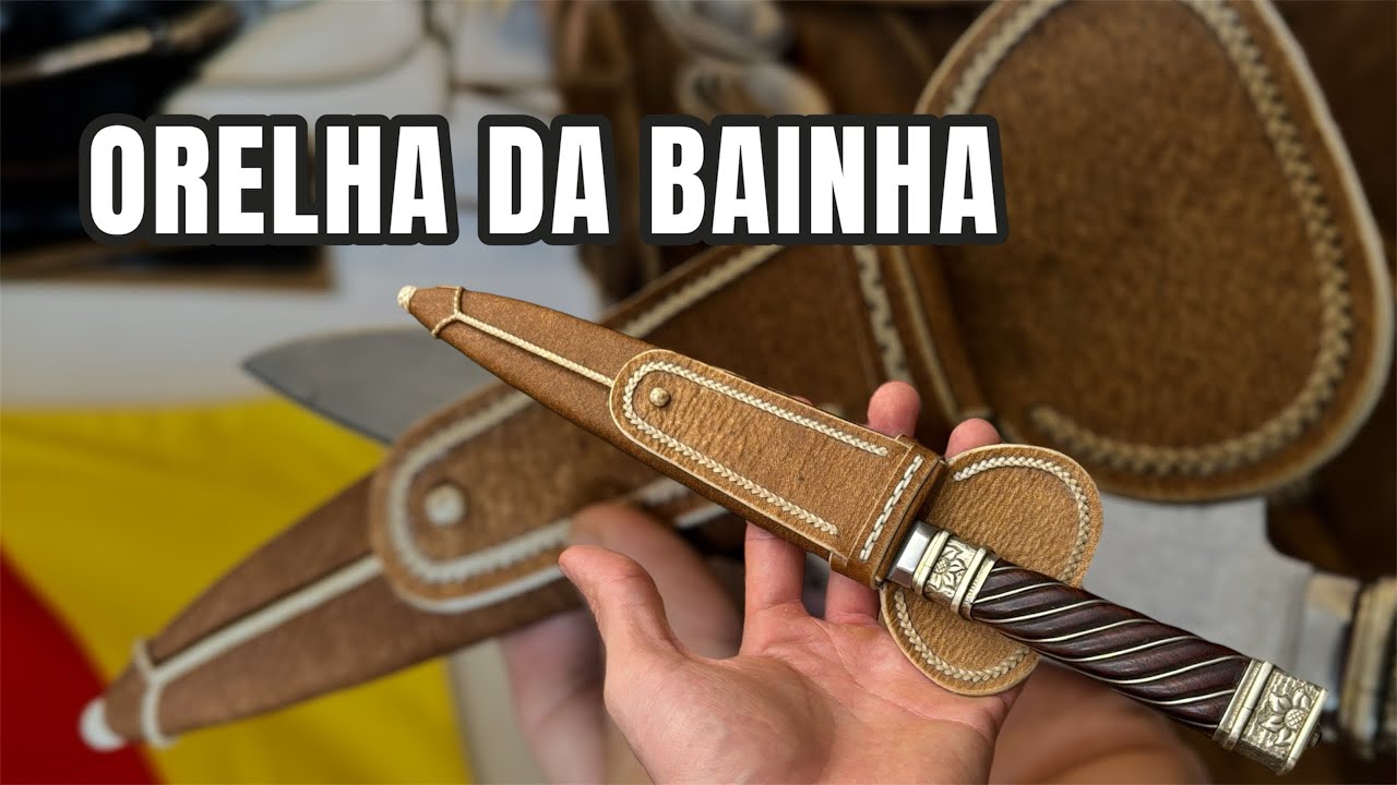 ORELHA DA BAINHA DE FACA | aula 11 do curso Aprendiz de Guasqueiro módulo bainha de faca