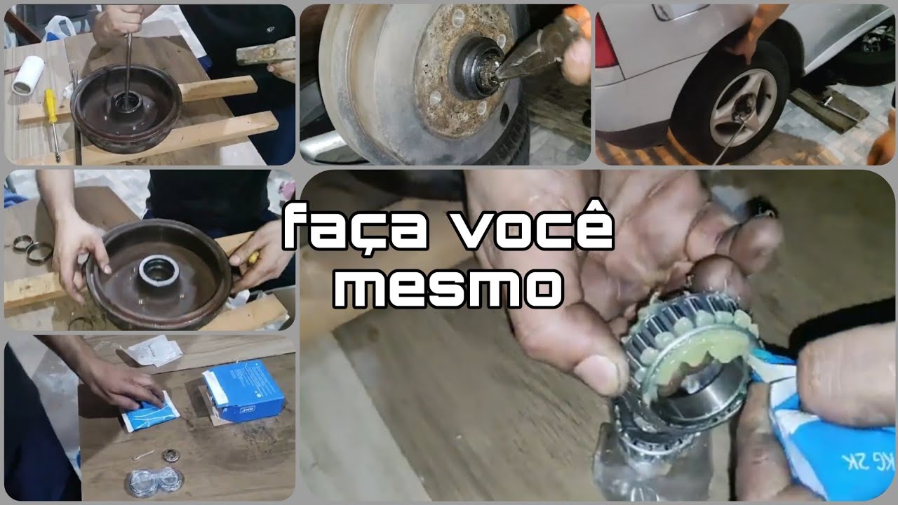como trocar rolamento traseiro, gol g4, ano 2009