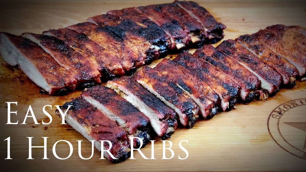 Easy 1 Hour Grilled Ribs - Hot and Fast Ribs