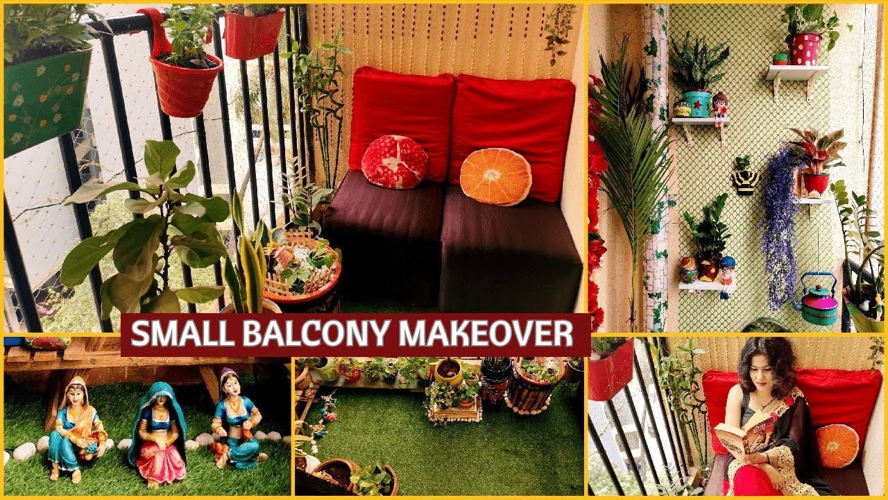 Small Balcony Makeover Ideas | Balcony Wall Decoration Ideas | How to Create Vertical garden