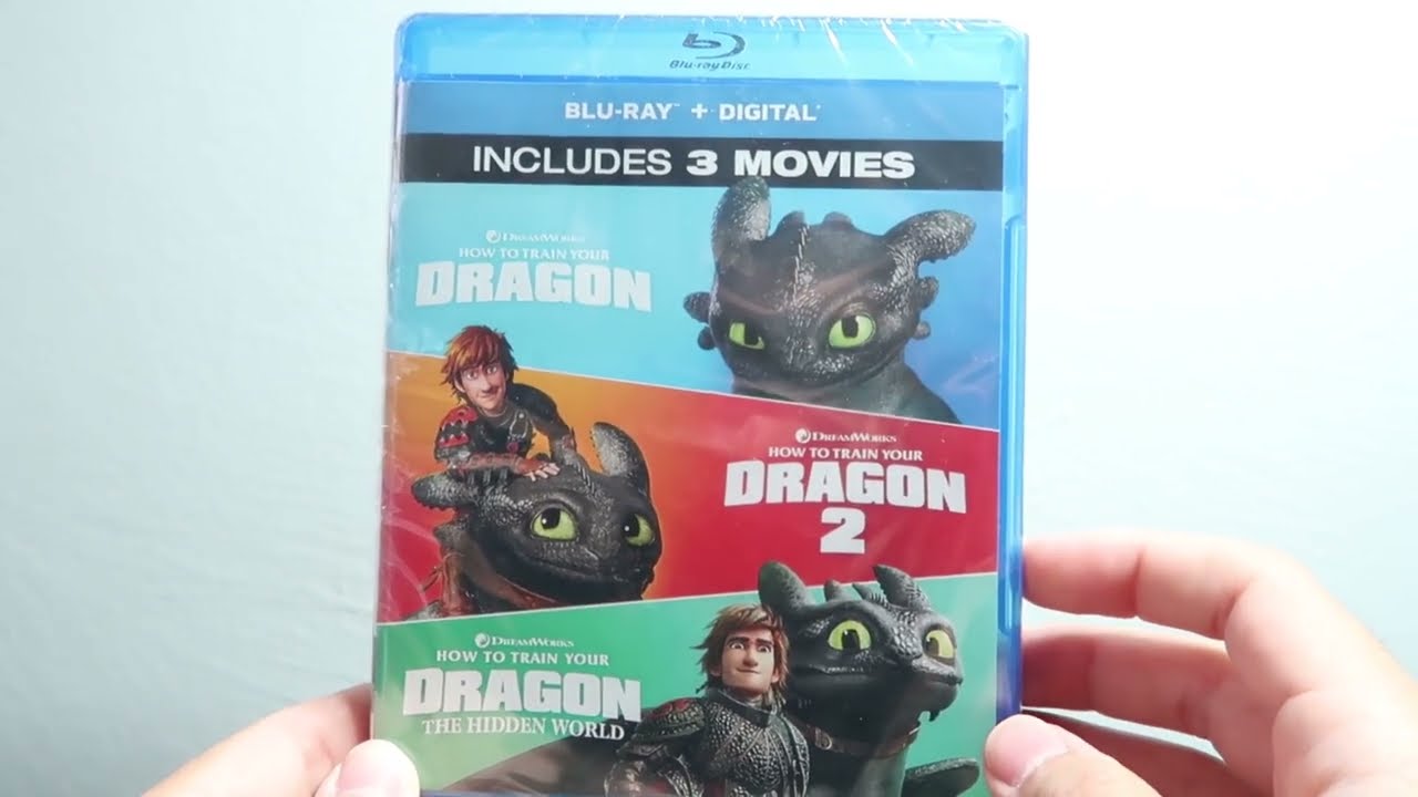 How to Train Your Dragon 3 - Movie Collection Blu-ray Unboxing (One Shot)