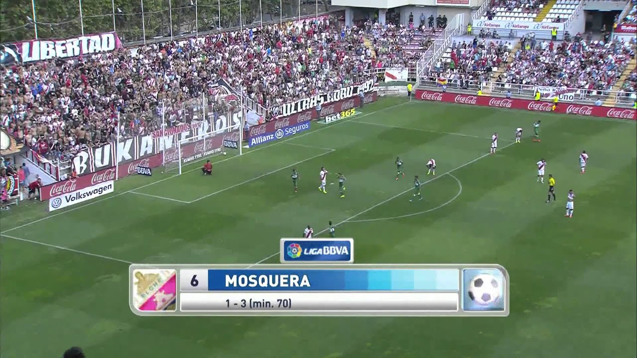 Rayo 2-3 Elche (Gol Mosquera 1-3)