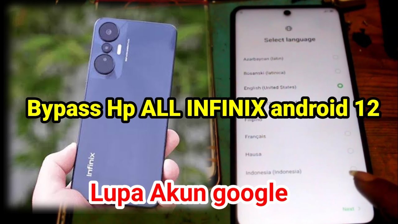 Infinix hot 20s/infinix X6827 bypass akun google.