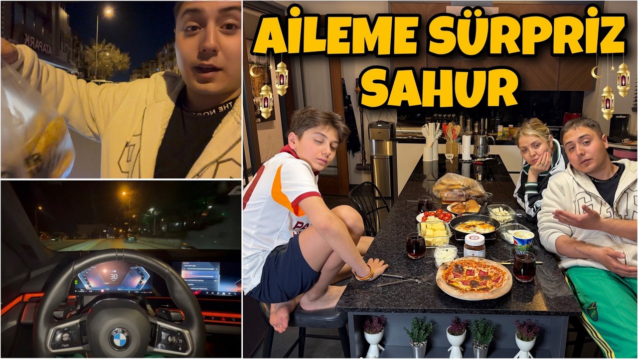 SAHUR VLOG !! AİLEME SÜRPRİZ SAHUR HAZIRLADIM