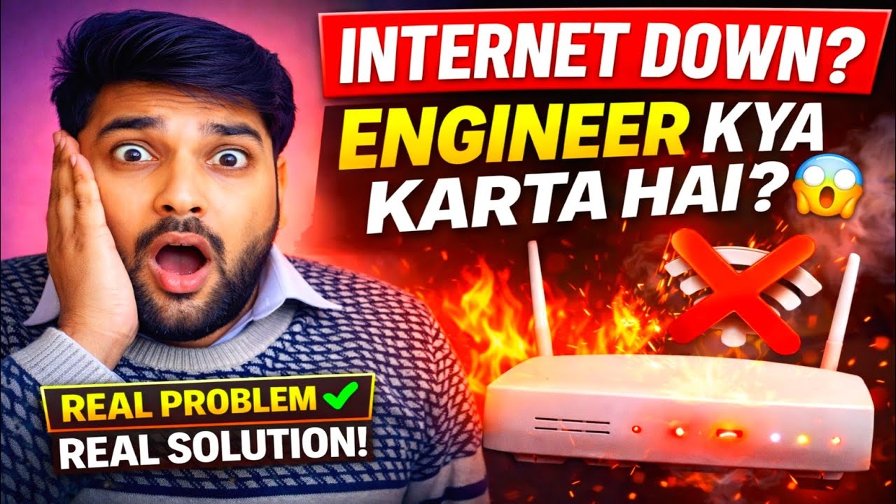 Fiber Cut Hua To Engineer Kya Karta Hai? 😱 | Internet Down
