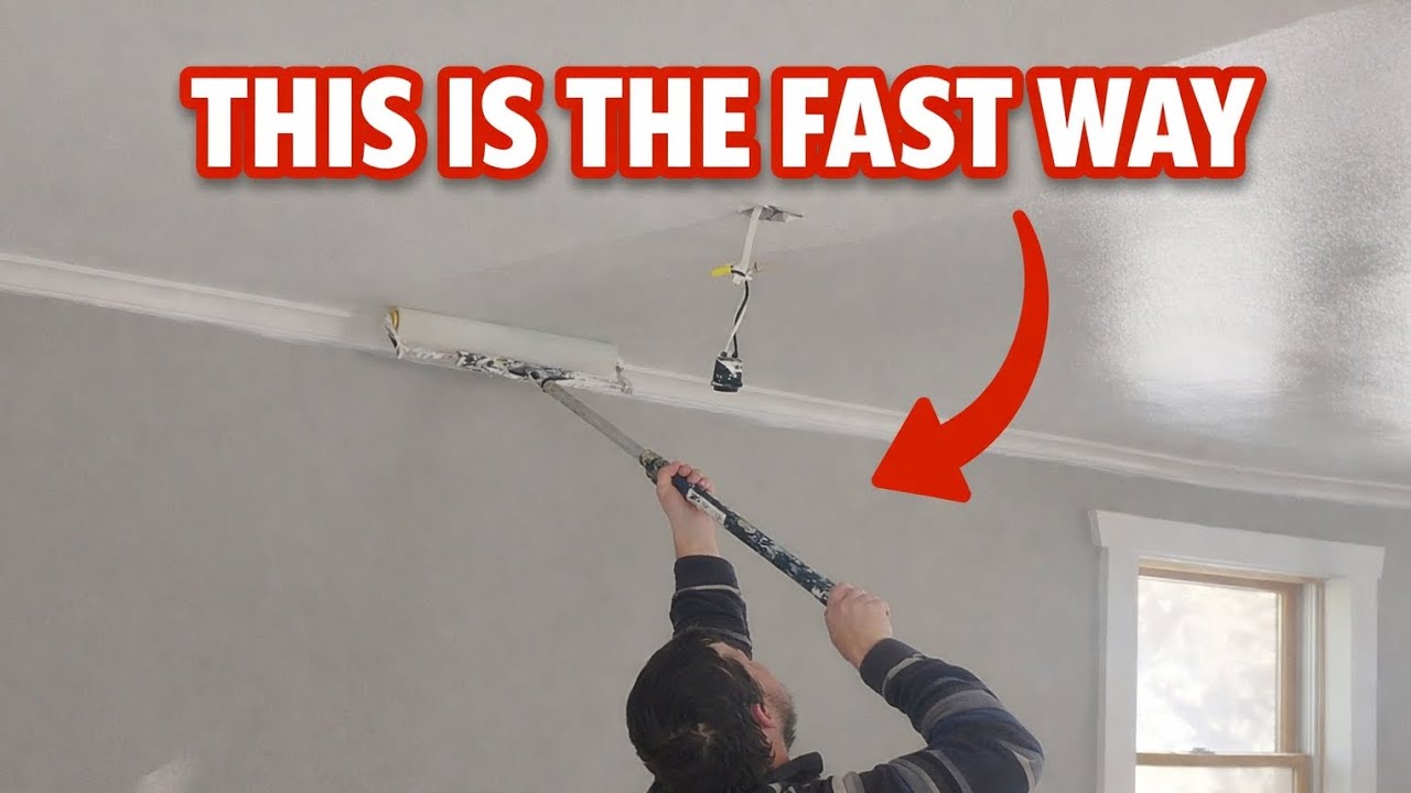 Painting A 500sq ft Ceiling In Under 5 Minutes 
