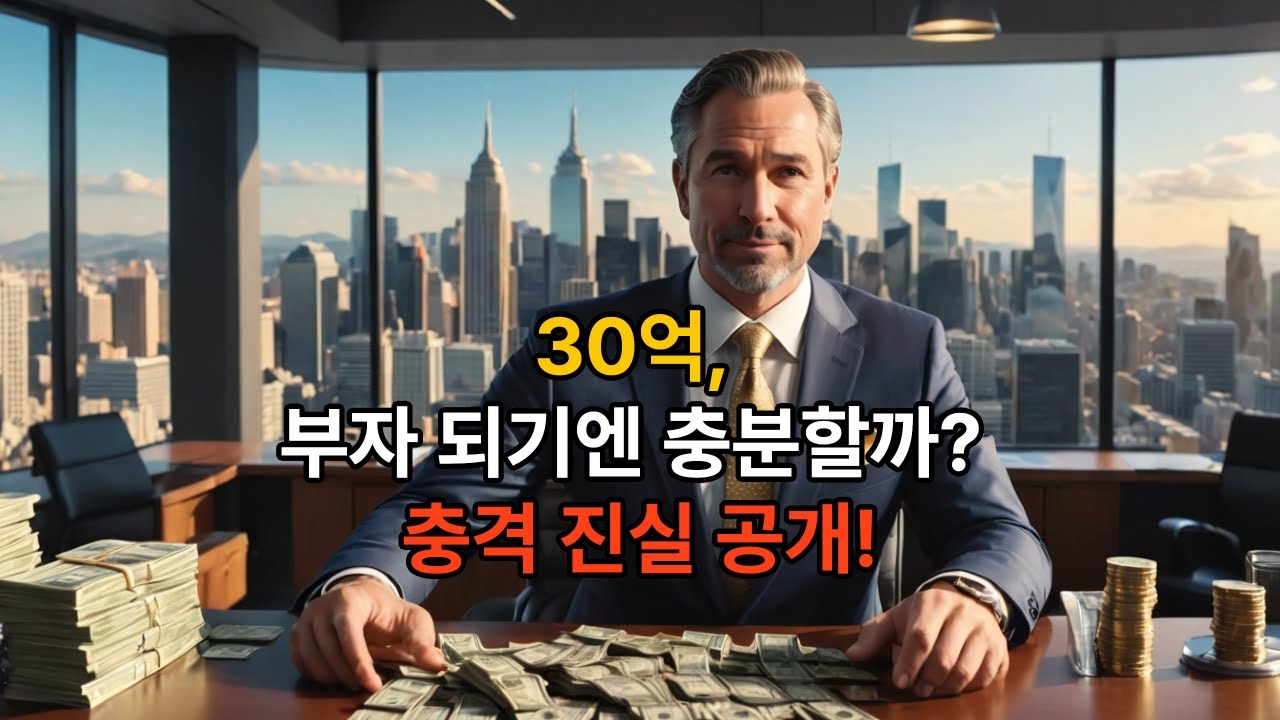 30억 모으면 진짜 부자인가? (2026년 현실 기준)