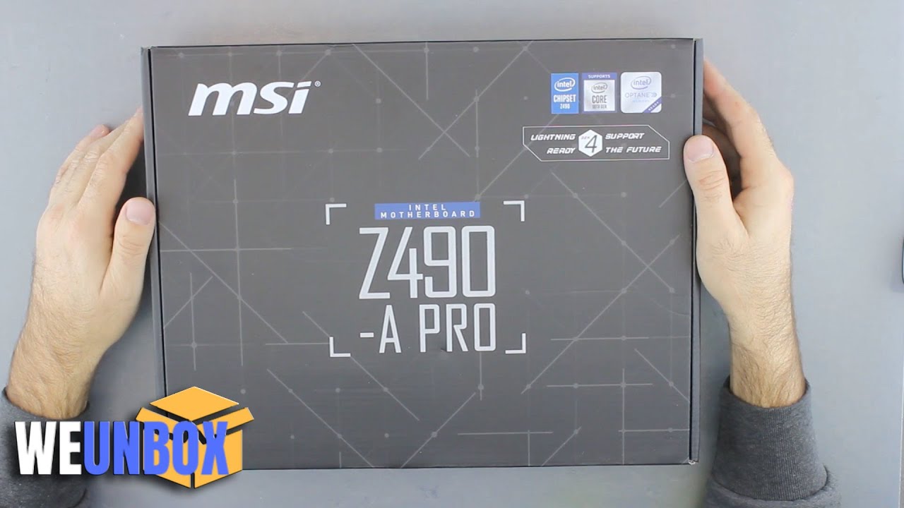 Unboxing MSI Z490-A PRO - 10th Gen Intel Motherboard