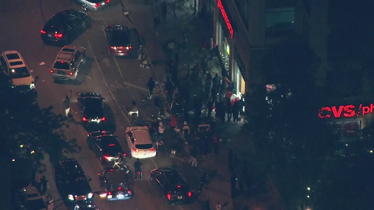 Protests turn into riots as curfew in effect until 6 a.m. Sunday