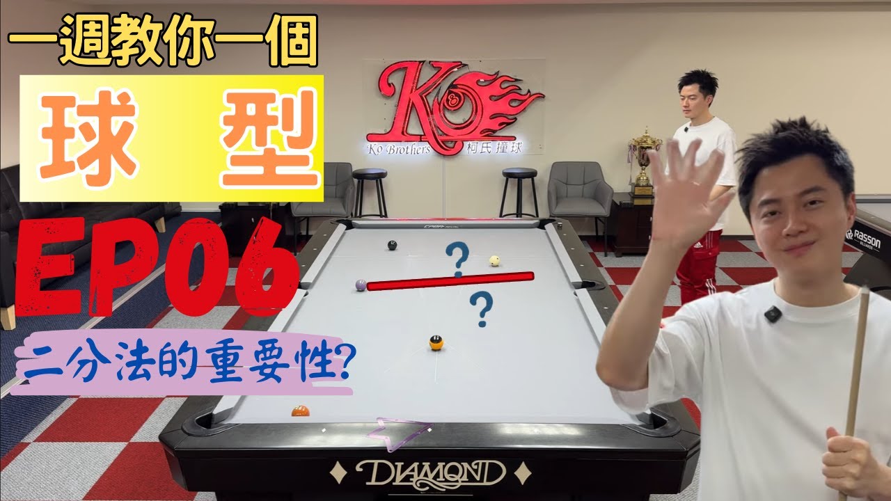 二分法有多重要？一週教你一個球型！秉逸教學【EP06】Billiards Strategy: Weekly Lesson on Shot Patterns