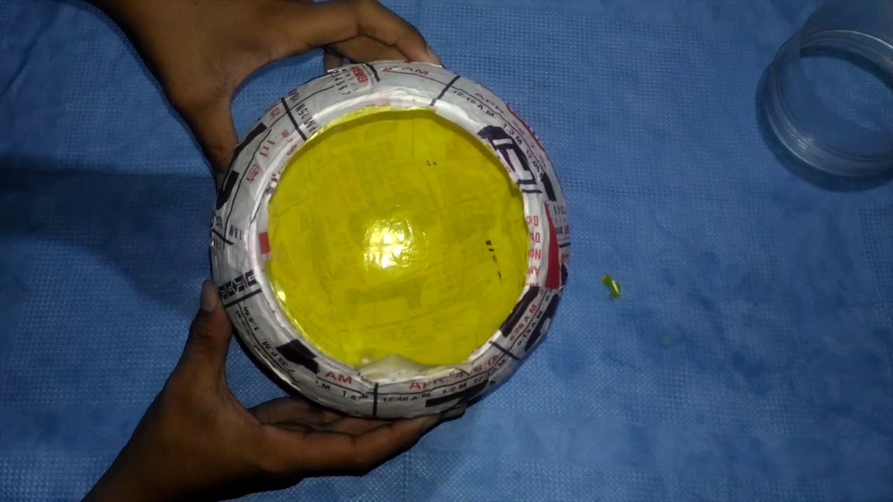 DIY: Paper Mache Round Pots Tutorial
