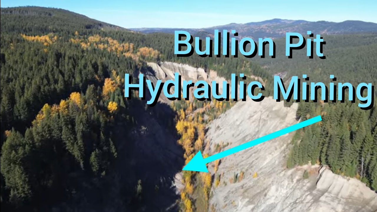 Cariboo Gold Rush, Likely BC - Prospecting Under Rivers & Hydraulic Mining In The Bullion Pit