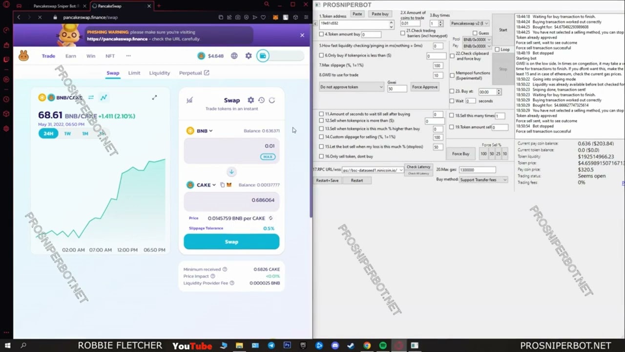 Pancake Swap - Token Trading Bot
