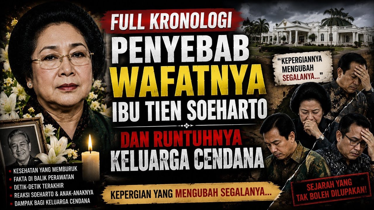 FULL KRONOLOGI PENYEBAB WAFATNYA IBU TIEN SOEHARTO DAN RUNTUHNYA KELUARGA CENDANA