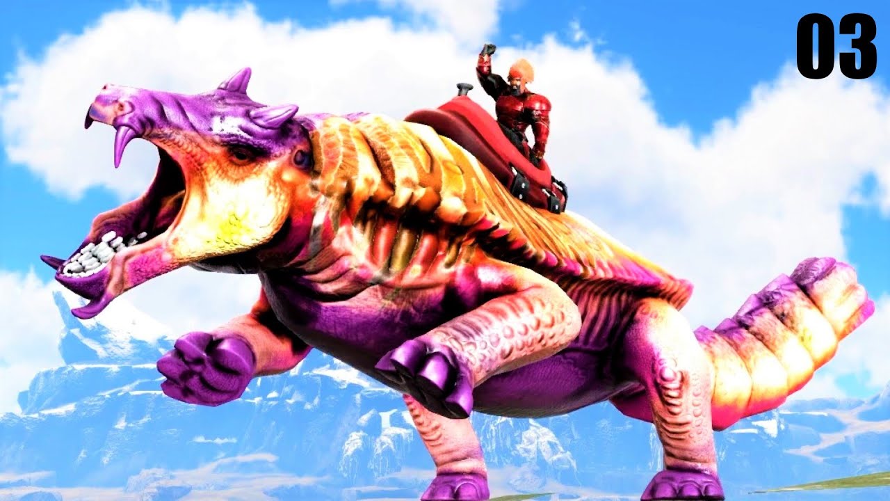 Удивительные новые динозавры приручены! (Мод: FJORDUR MEGA MYTH) ARK SURVIVAL EVOLVED E03