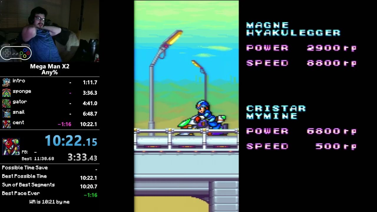 Прохождение Mega Man X2 Any% за 10:21 (ПРЕДЫДУЩИЙ МИРОВОЙ РЕКОРД)