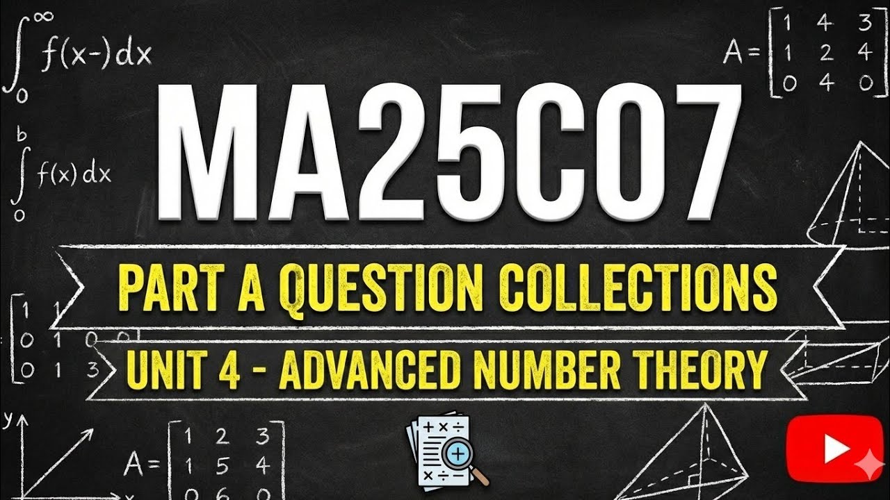 MA25C07 Раздел IV Часть A Вопросы | Часть 1